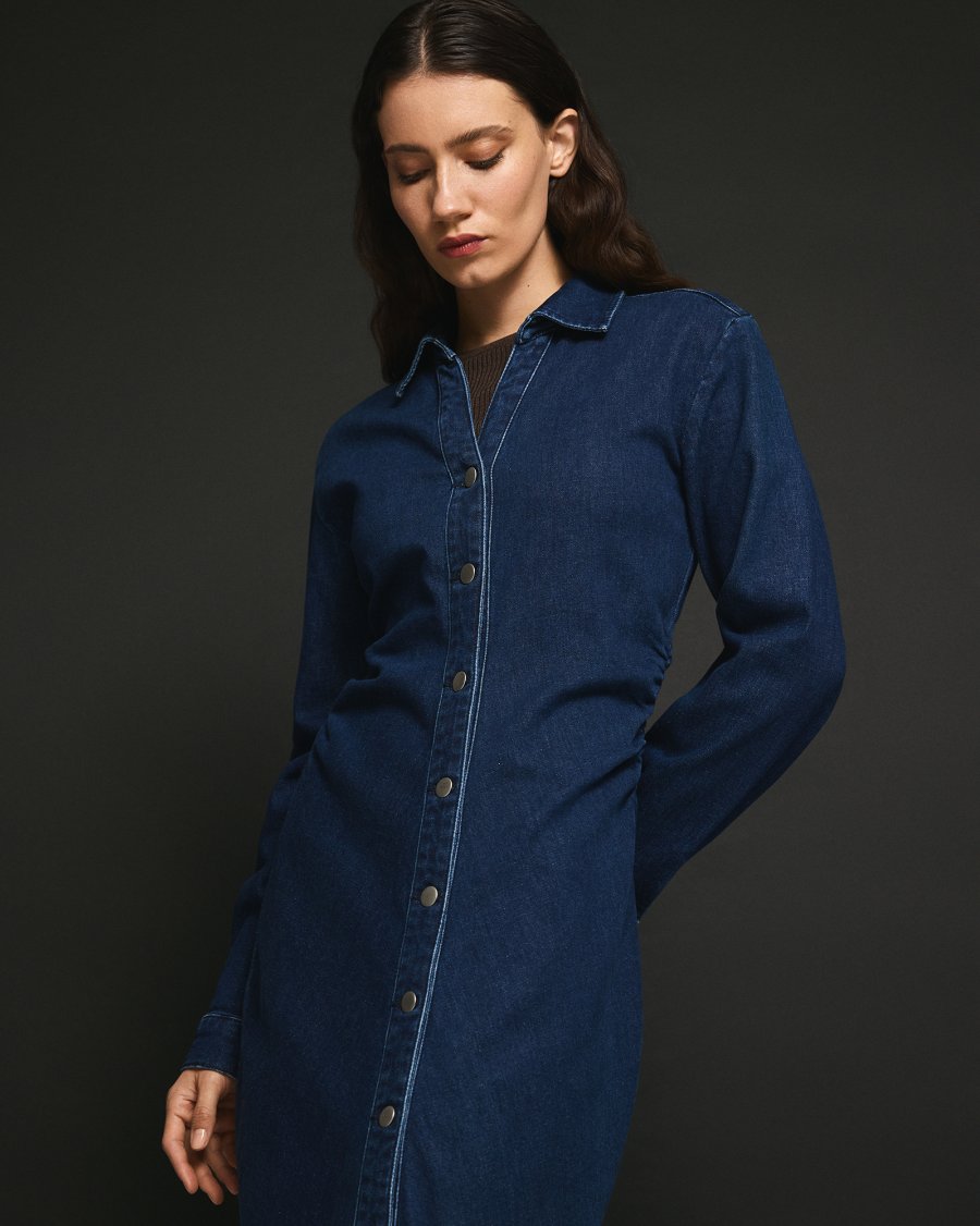 Mow Shirt Dress - Denim