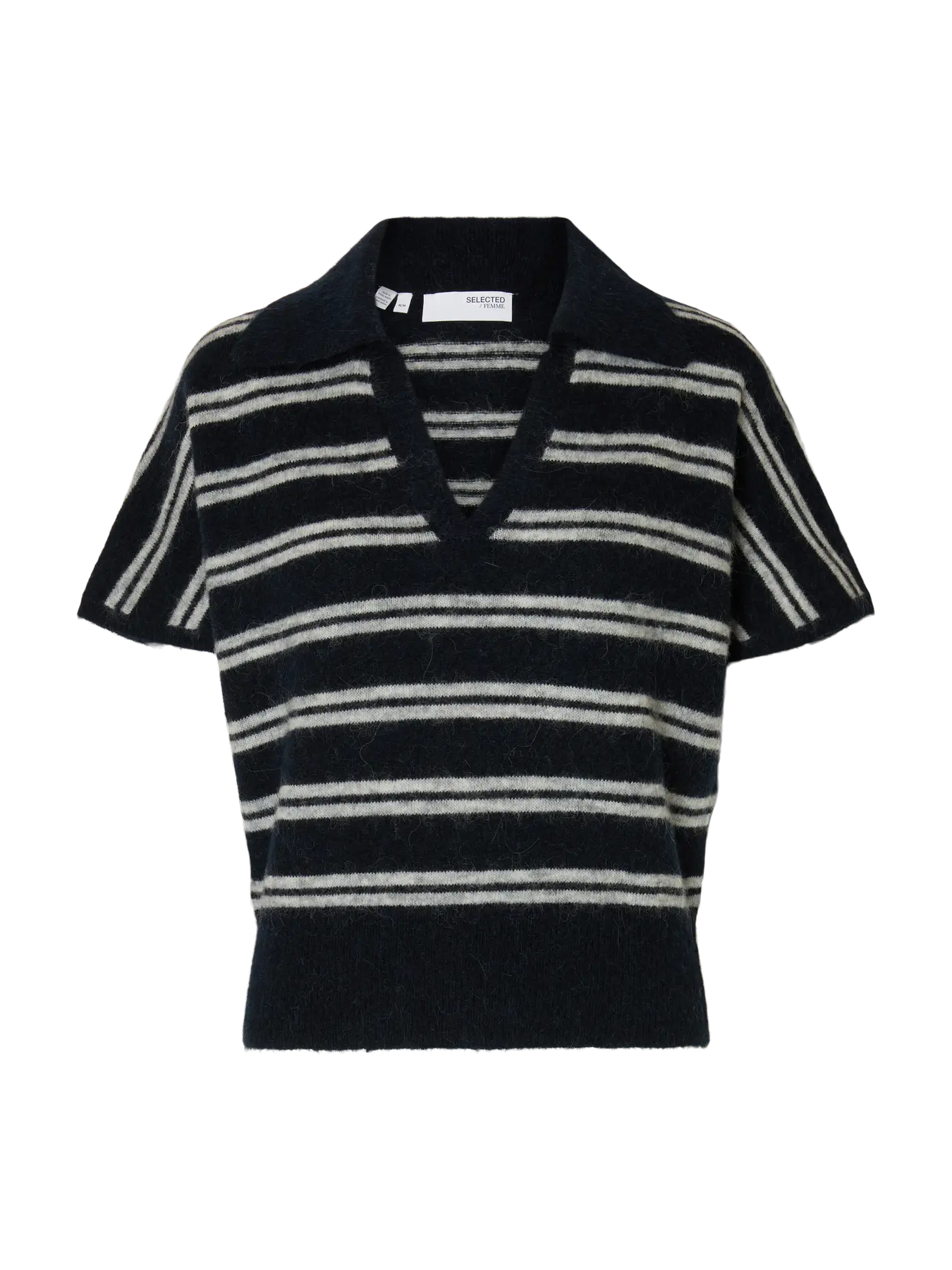 SLFLULU SS Knit Polo Dark Sapphire