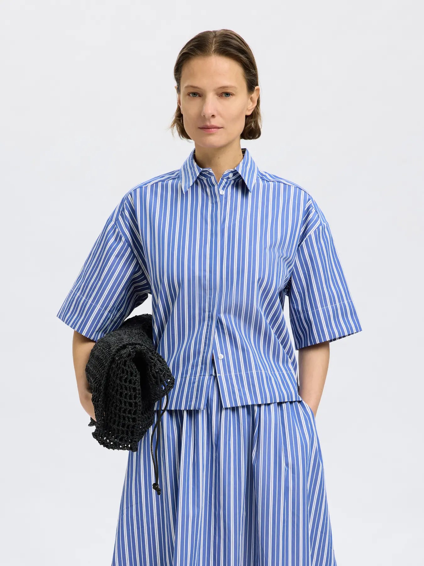 SLFFIA 2/4 Cropped Striped Shirt