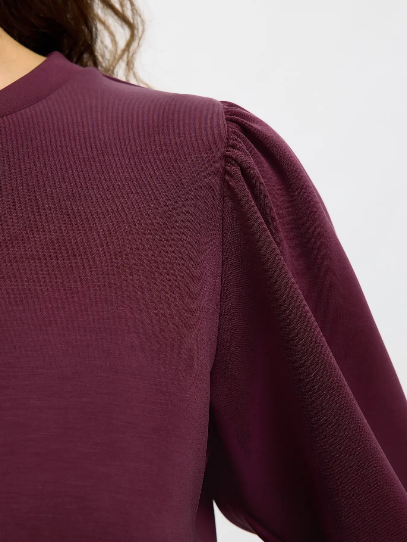 SLFTENNY 3/4 Sweat Top - Fig