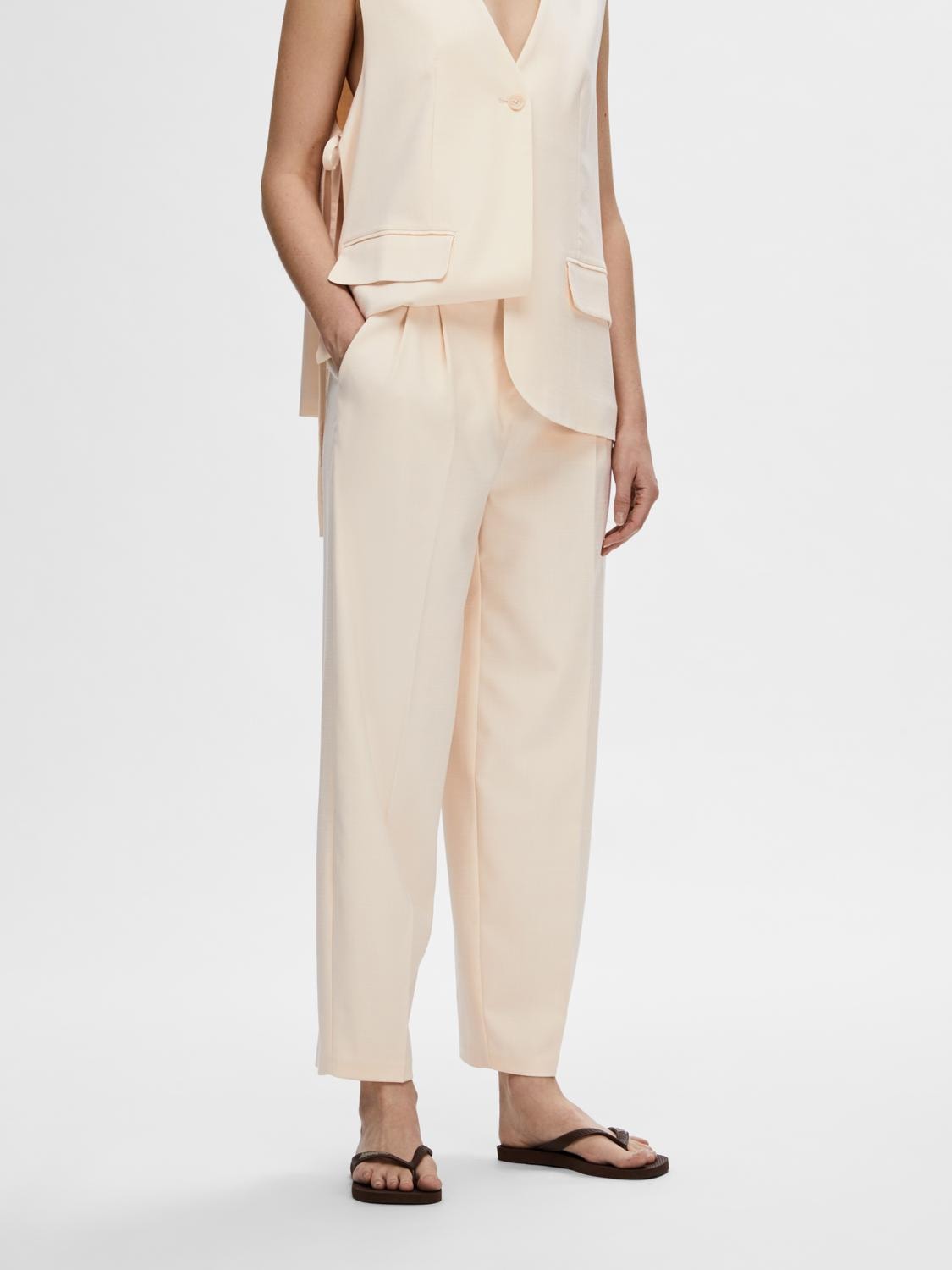 SLFSELFINA HW Barrel Pants BIRCH
