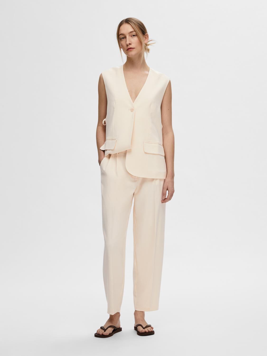 SLFSELFINA HW Barrel Pants BIRCH