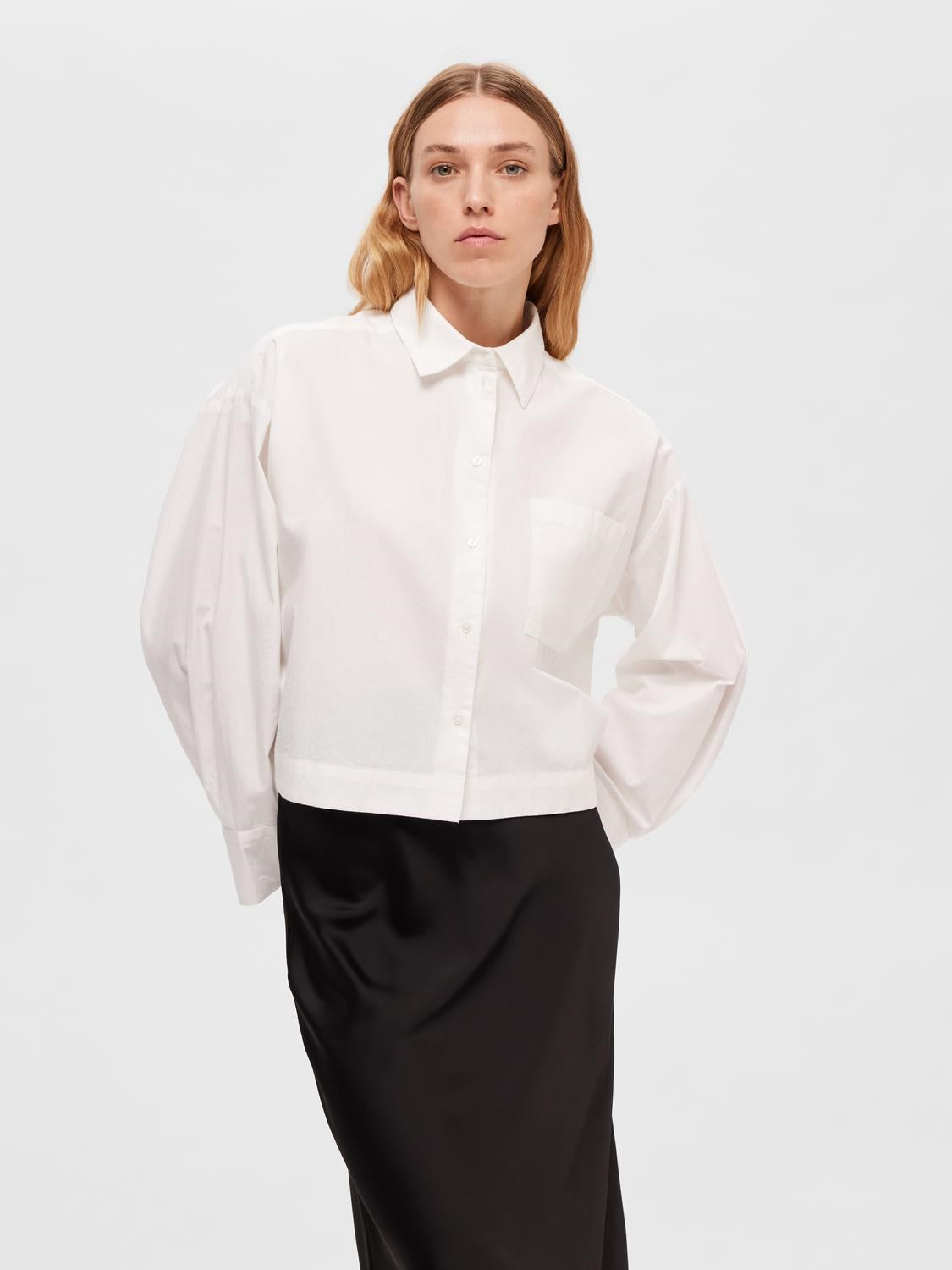 SLFASTHA cropped boxy shirt