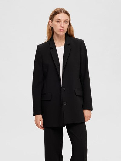 SLFRITA LS Relaxed blazer BLACK