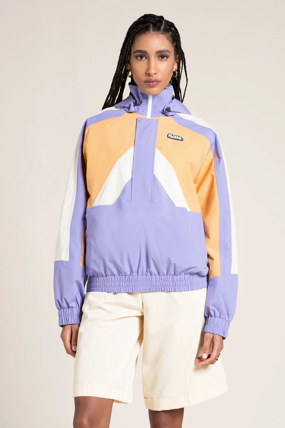 ABBESSES Raincoat Tricolore - Parme