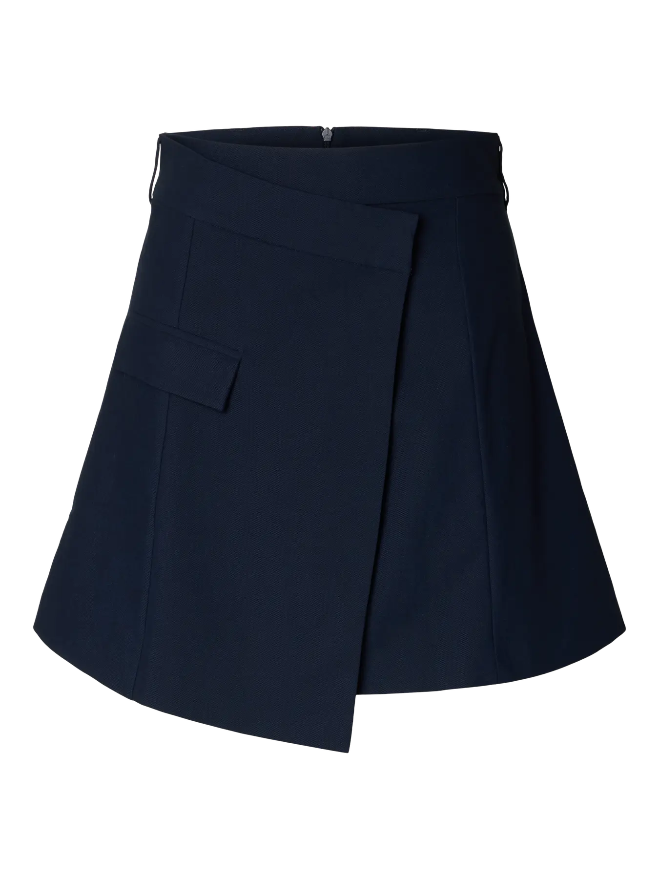 SLFTORA HW Short asymetric skirt DARK SAPPHIRE