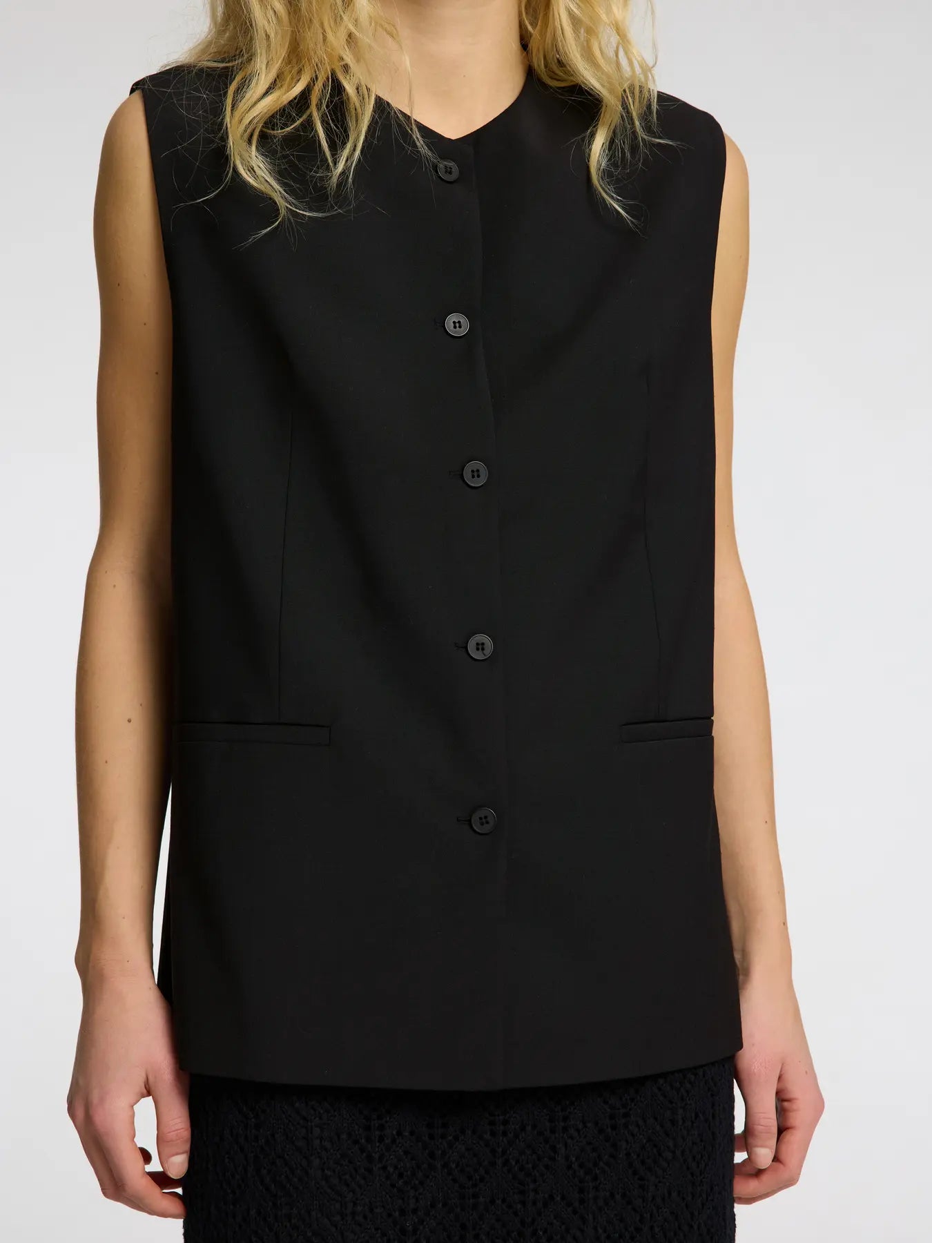 SLFABBI Vest Black