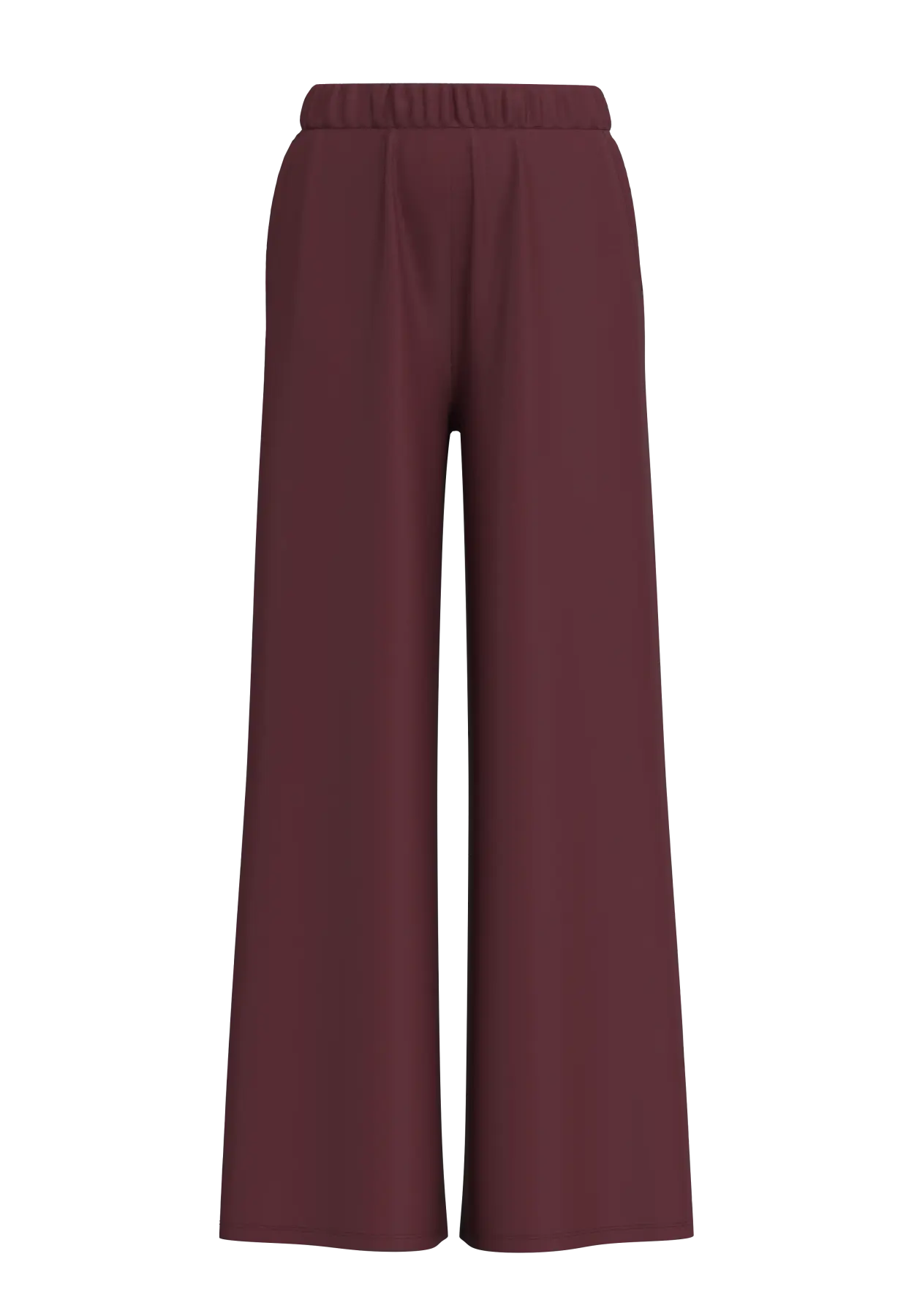 SLWTENNY-KATRINA MW wide pants TAWNY PORT