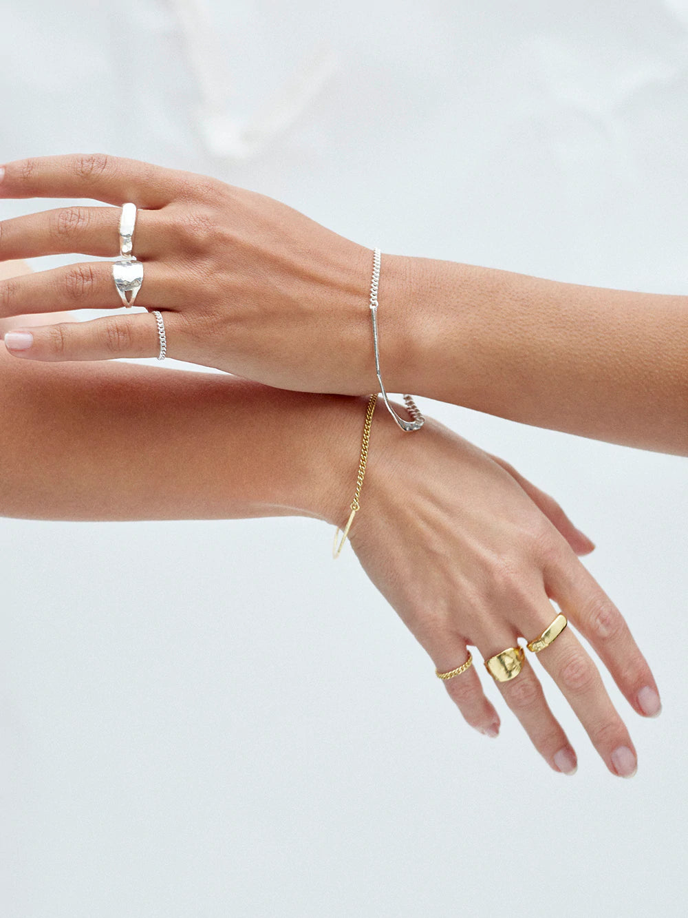 CURB CHAIN Ring | Silver