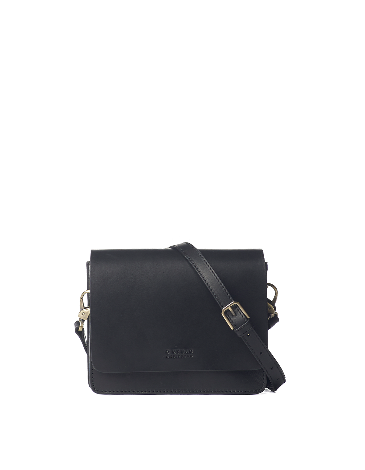 AUDREY mini⎜Black checkered classic leather