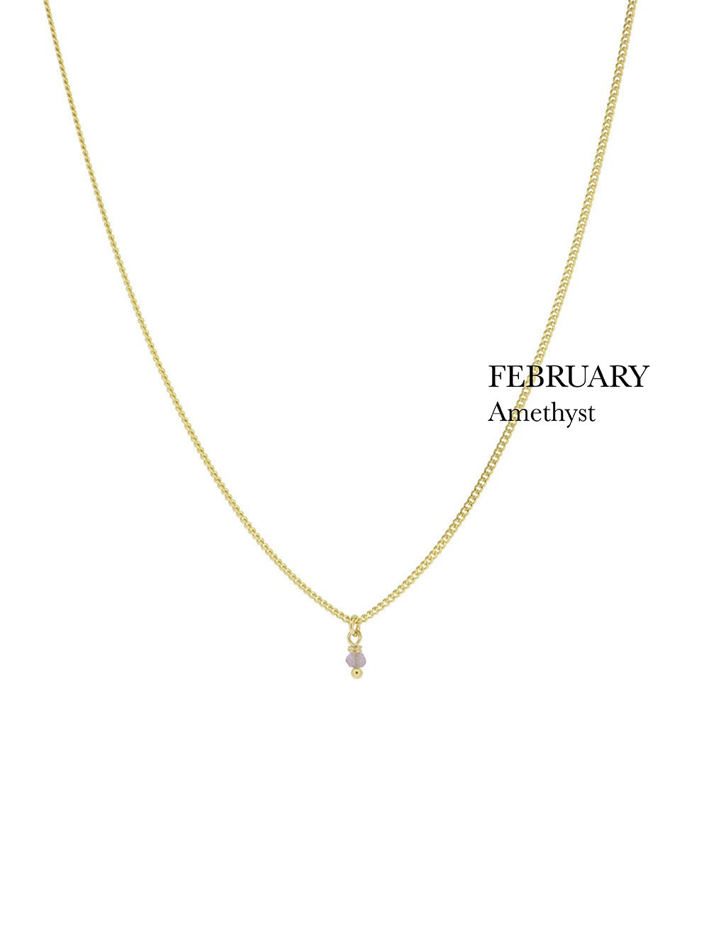 BIRTHSTONE necklace⎜Goldplated