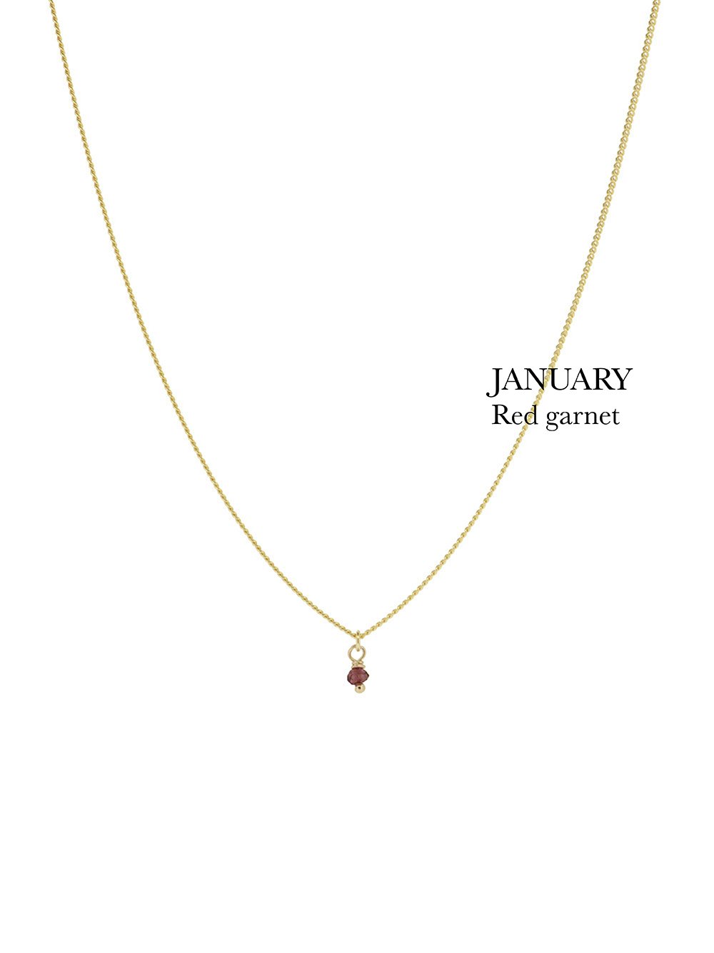 BIRTHSTONE necklace⎜Goldplated