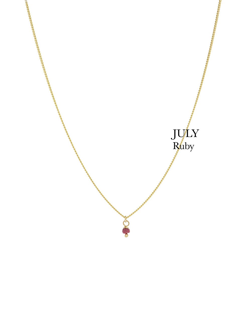 BIRTHSTONE necklace⎜Goldplated