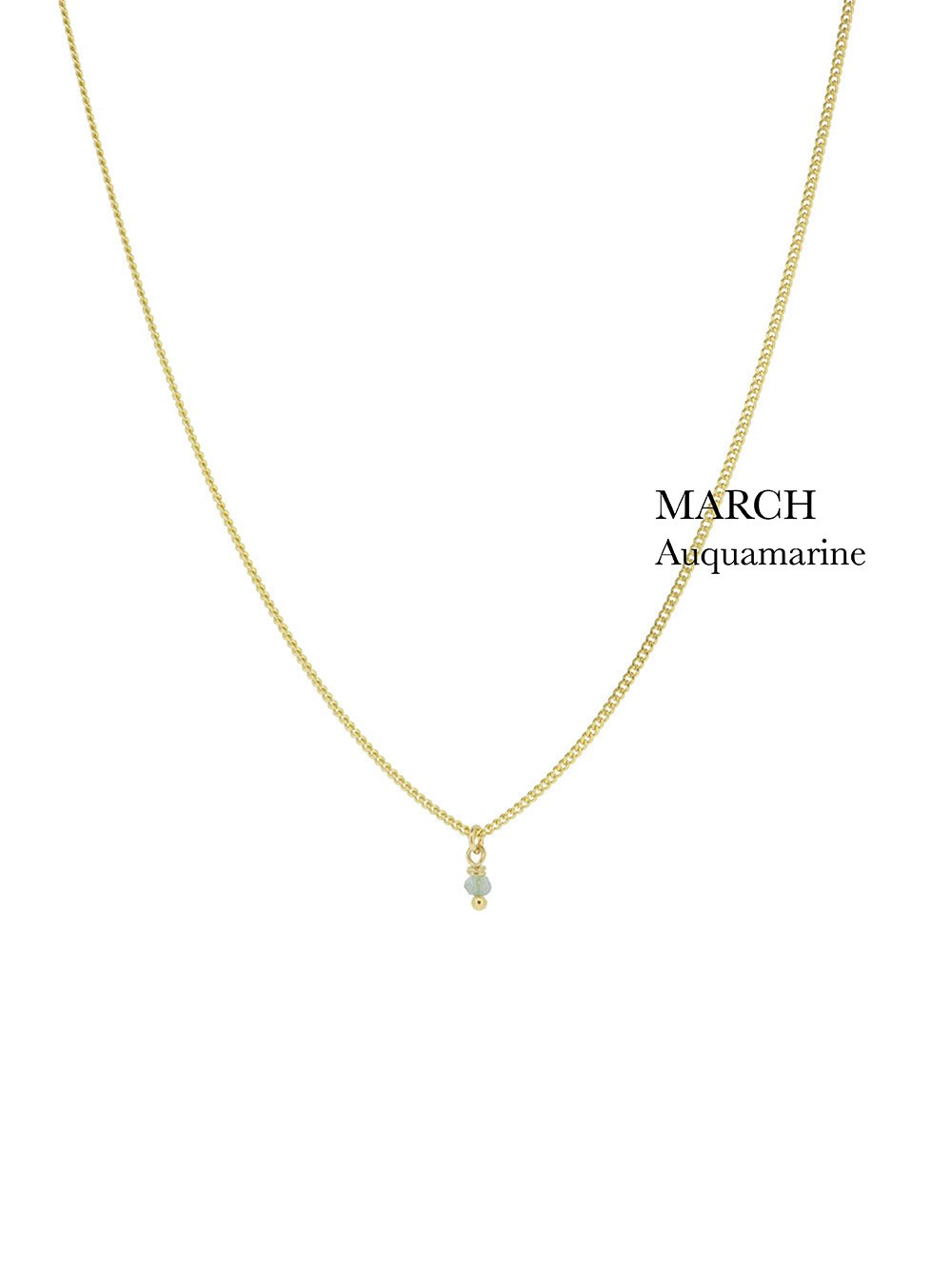 BIRTHSTONE necklace⎜Goldplated