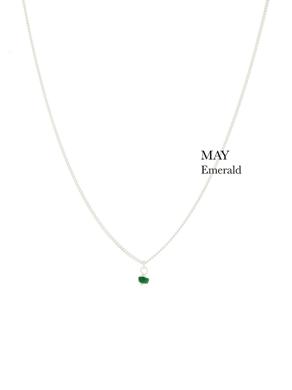 BIRTHSTONE necklace⎜Silver