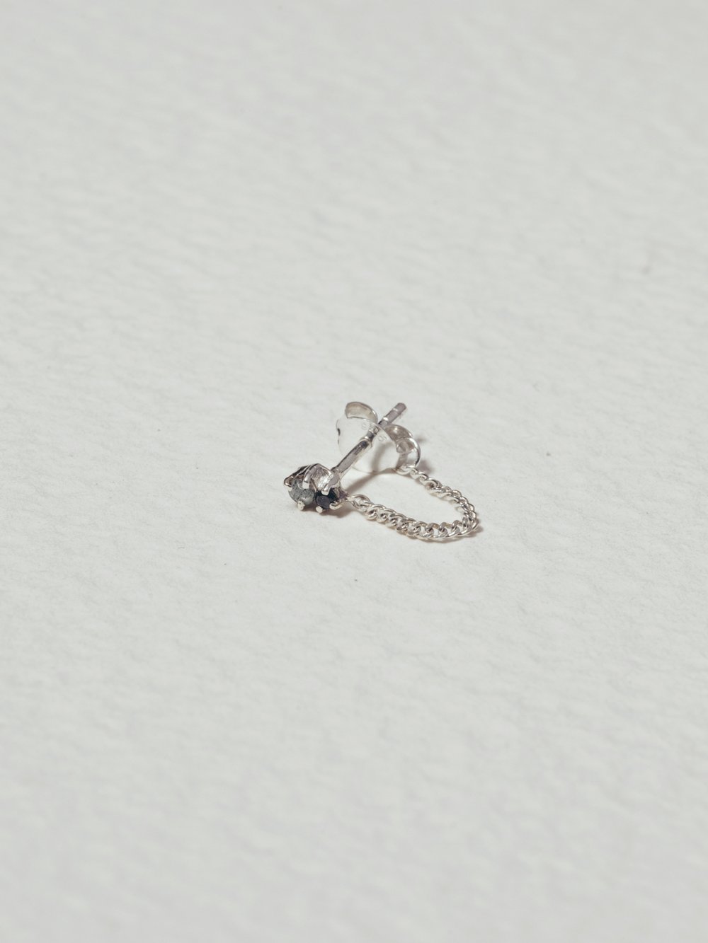 BOTH OF US chain earring⎜Silver