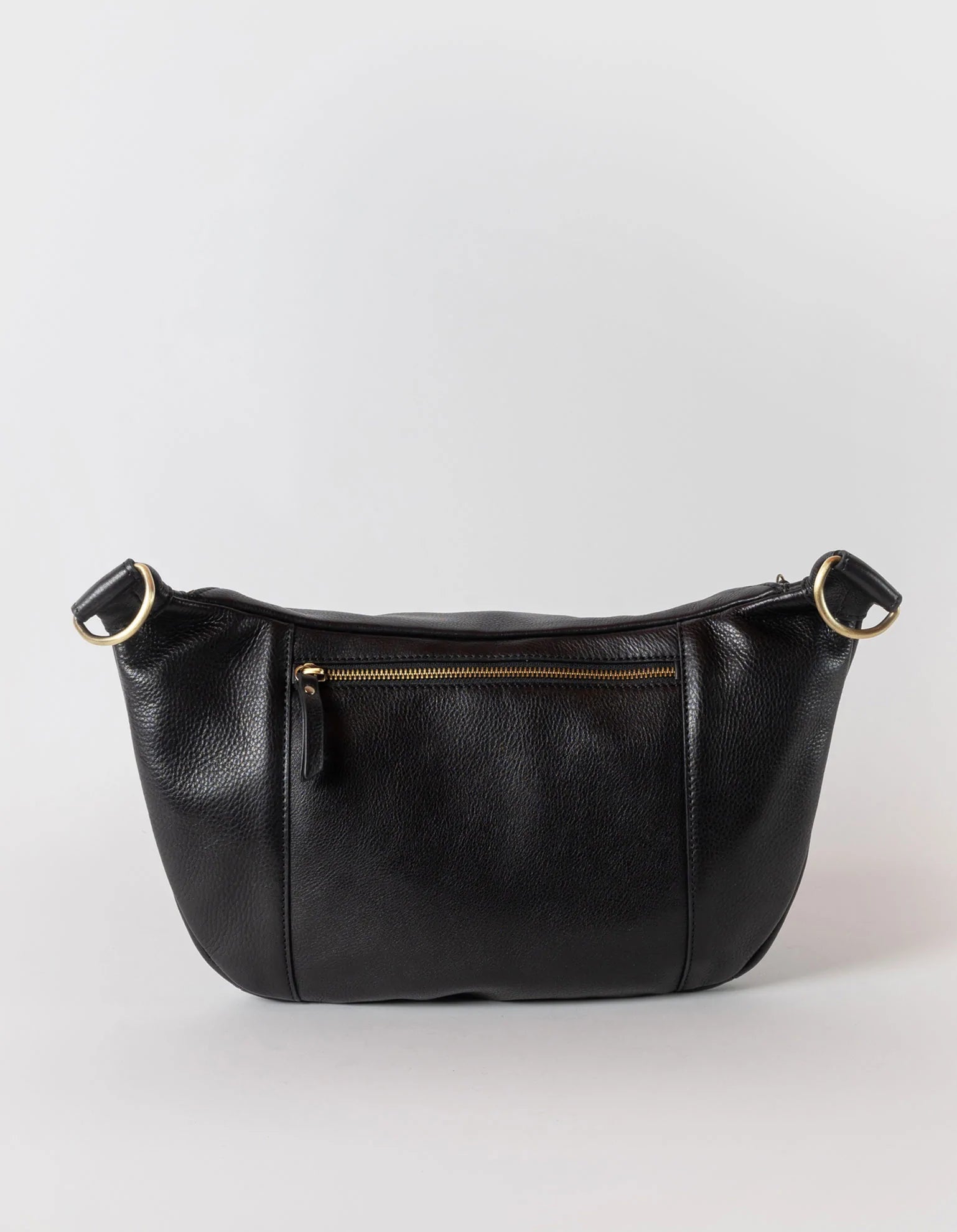 DREW MAXI | Black soft grain leather