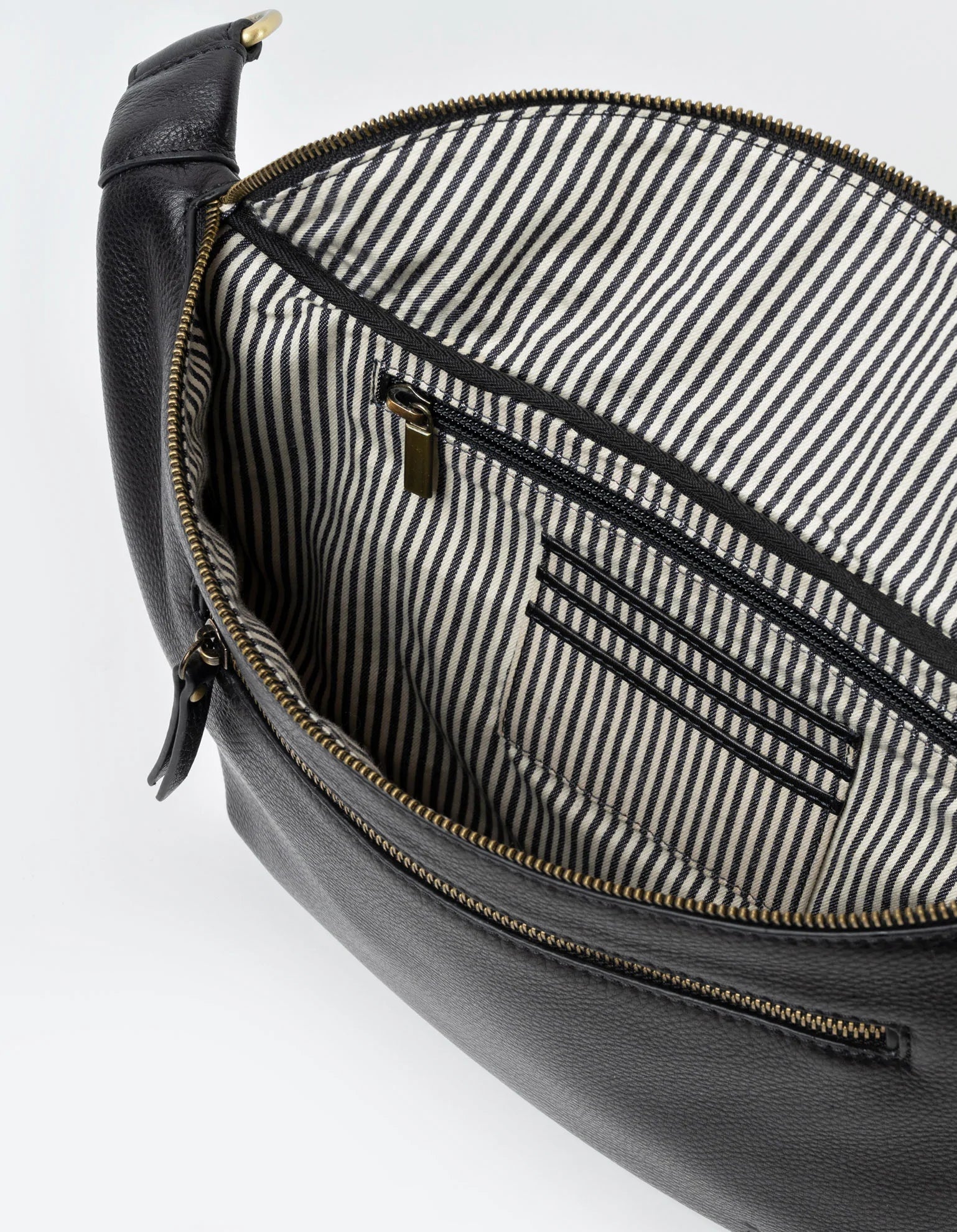 DREW MAXI | Black soft grain leather