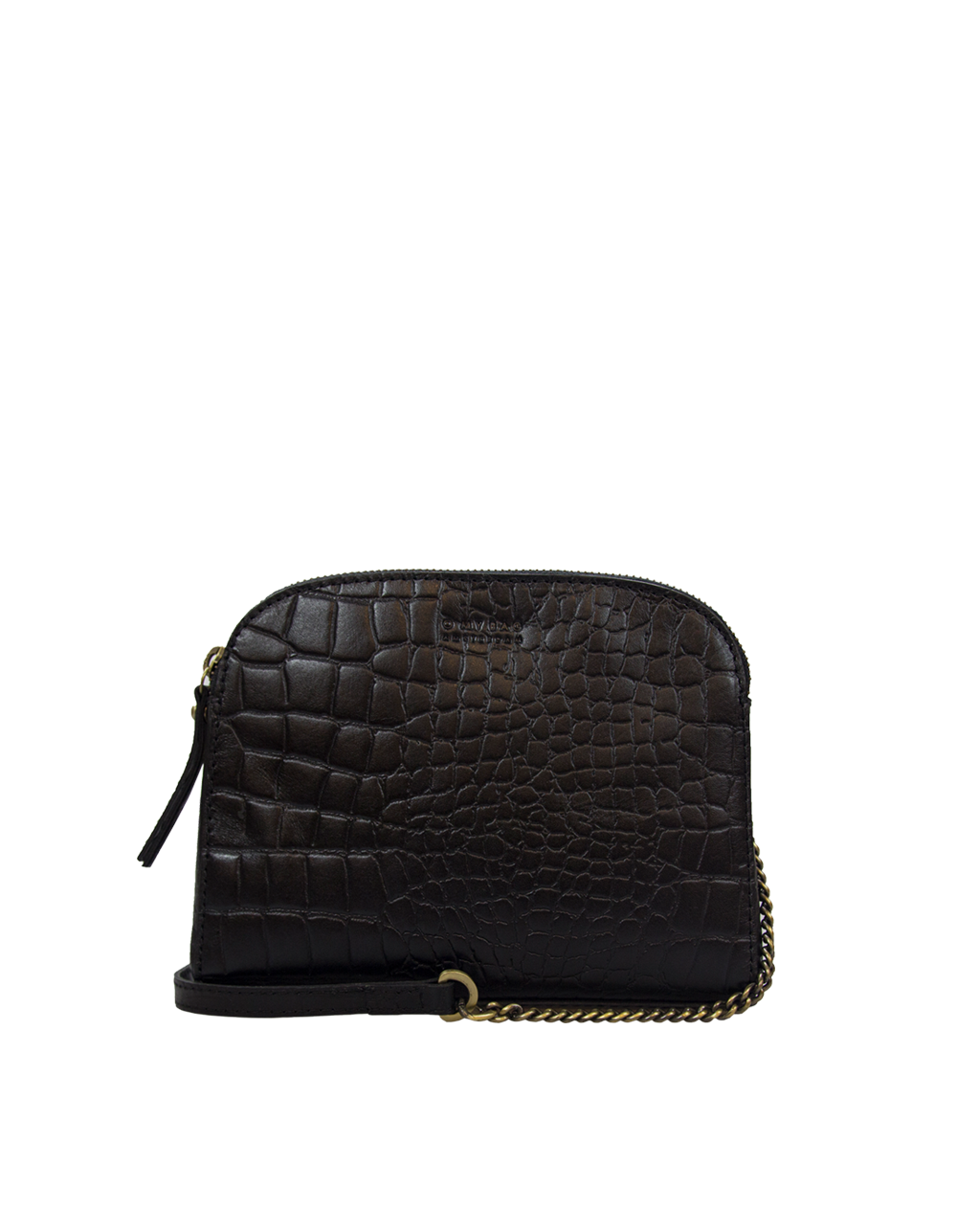EMILY⎜Black classic croco leather