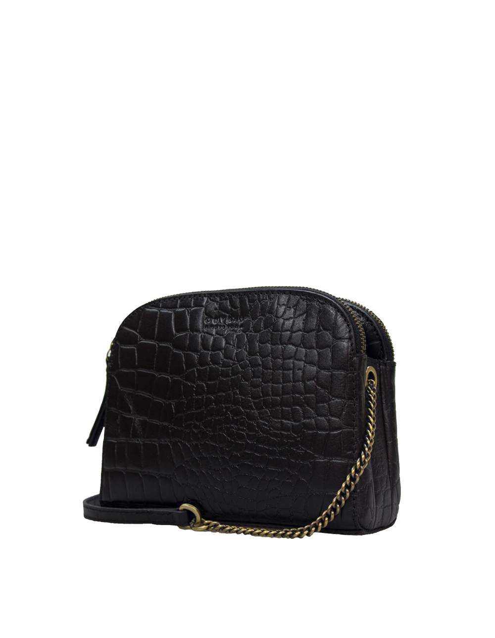 EMILY⎜Black classic croco leather