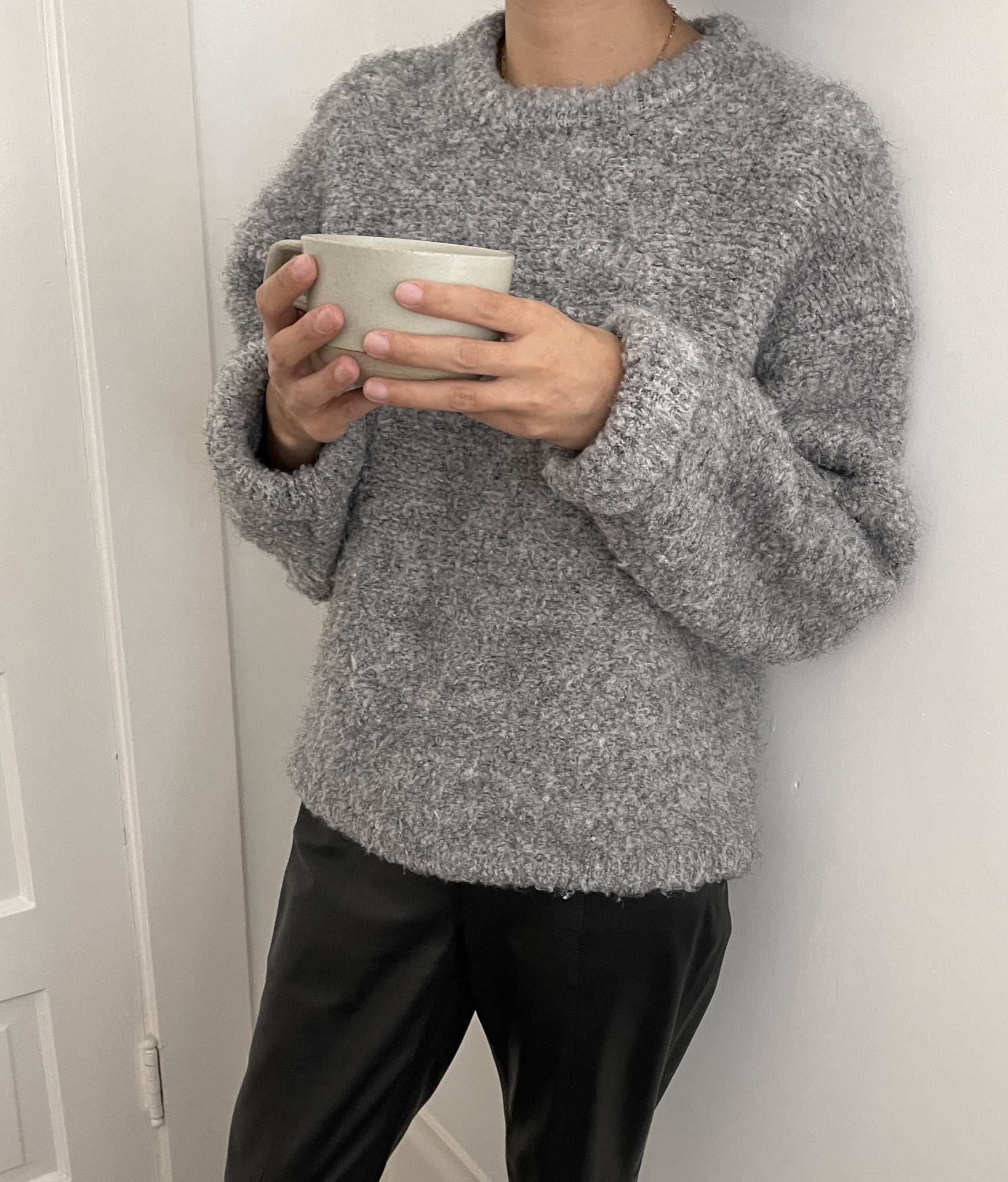 ENVIE sweater⎜Heather grey