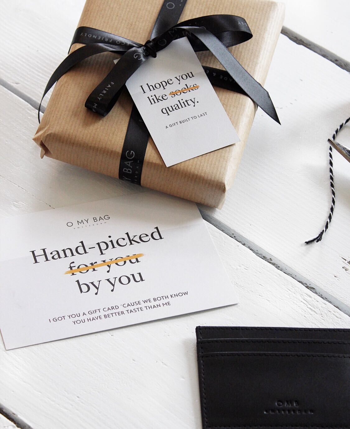 MARK cardcase⎜Black classic leather