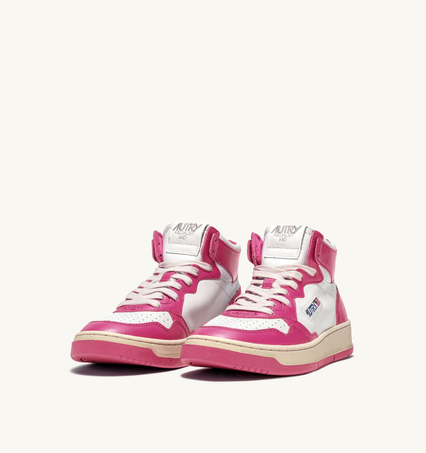 Maat 37 - AUTRY MID sneakers | leather bubble/white