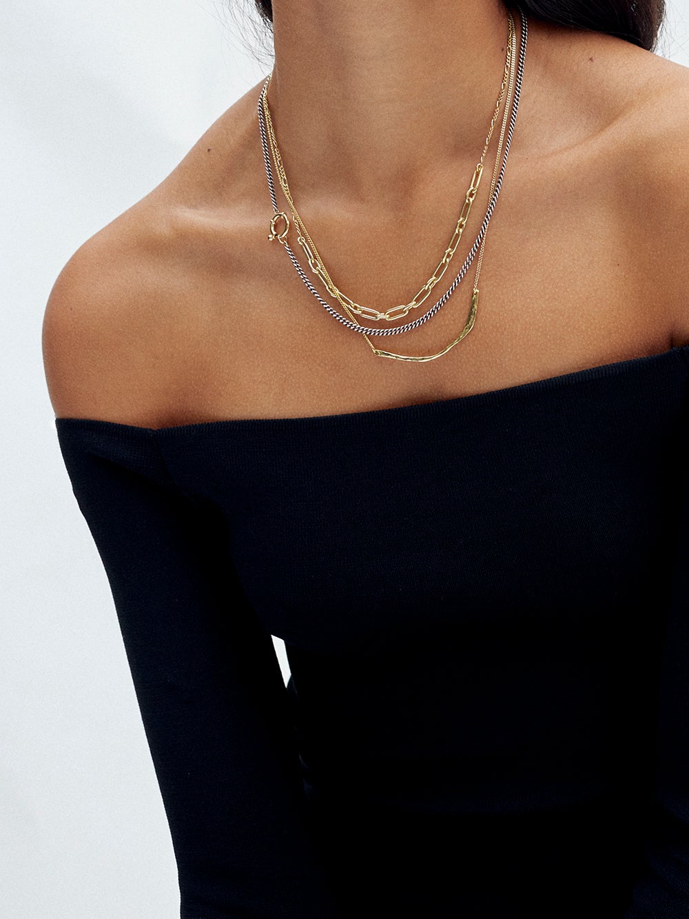 BAD GIRL 2.9 mm necklace⎜Goldplated