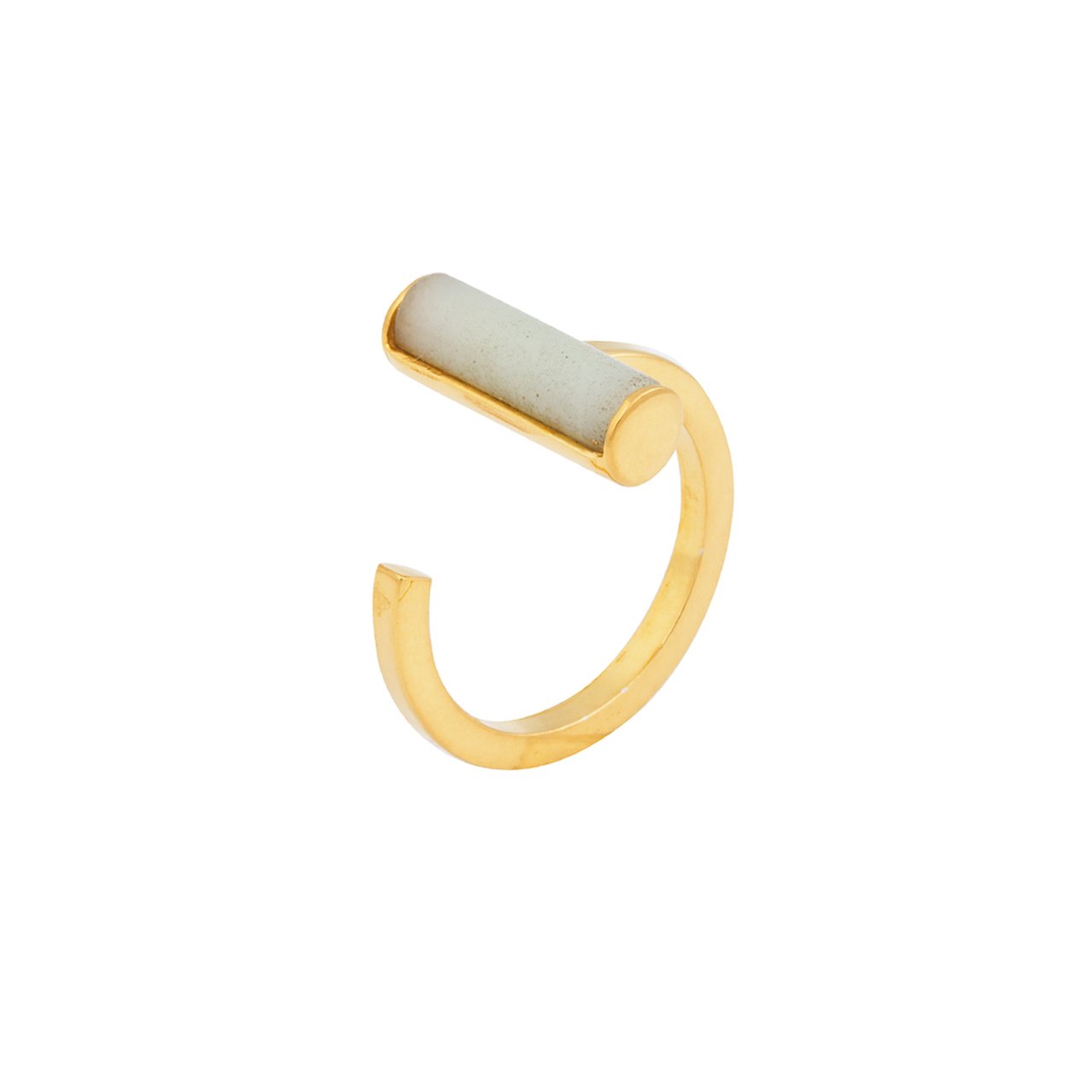 EDR5 ring⎜Goldplated⎜52 Amazoniet