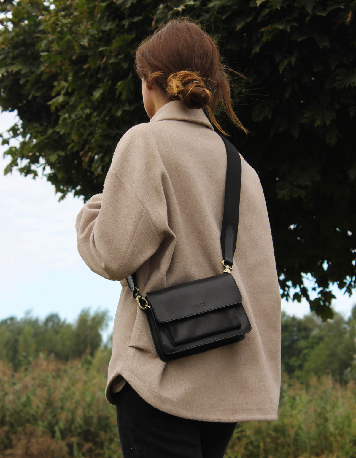 HARPER Mini | Black classic leather