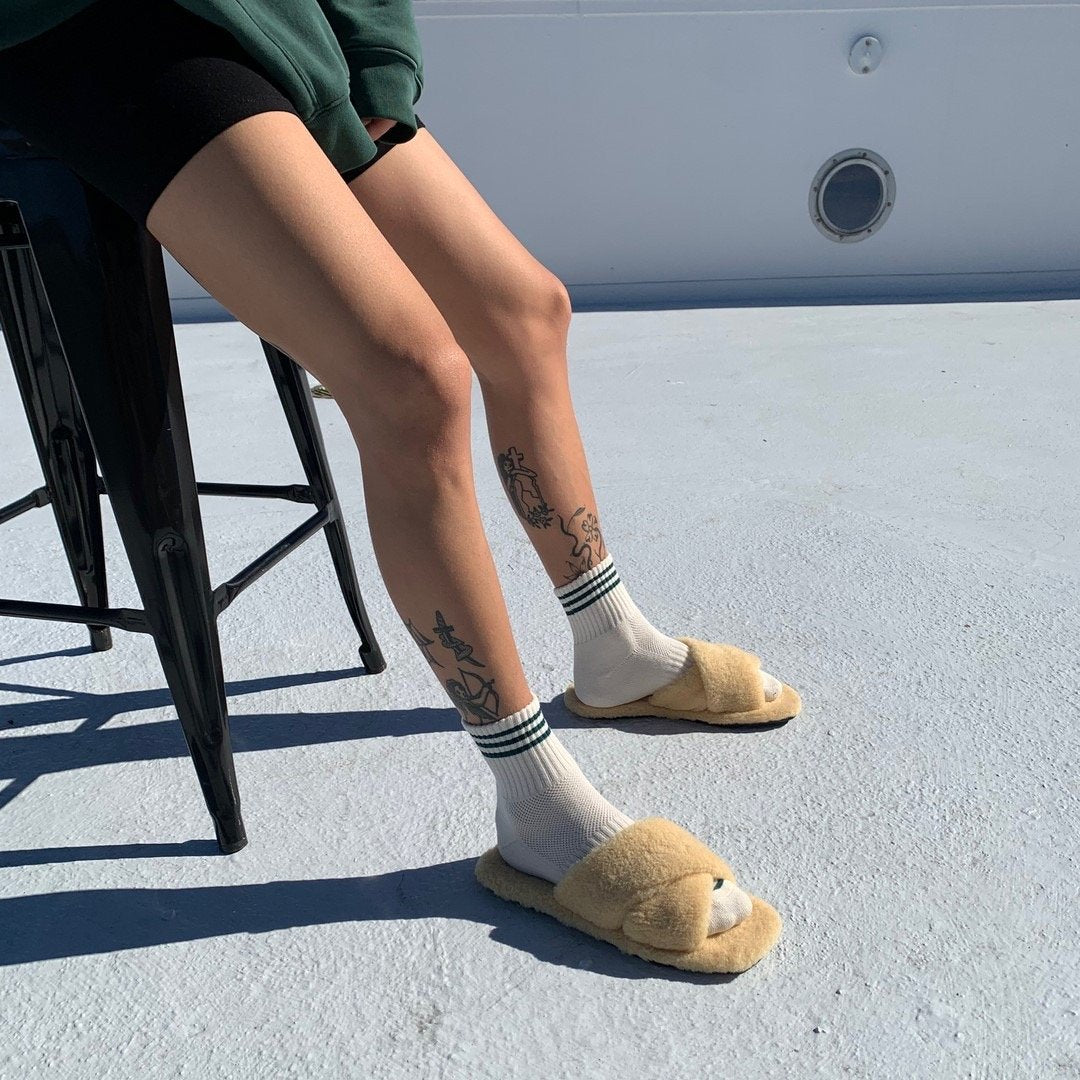 GIRLFRIEND socks EGRET