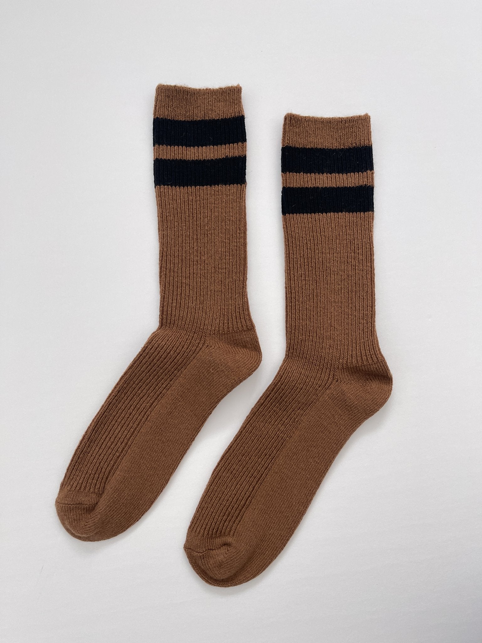 GRANDPA VARSITY socks⎜Tawny black stripe