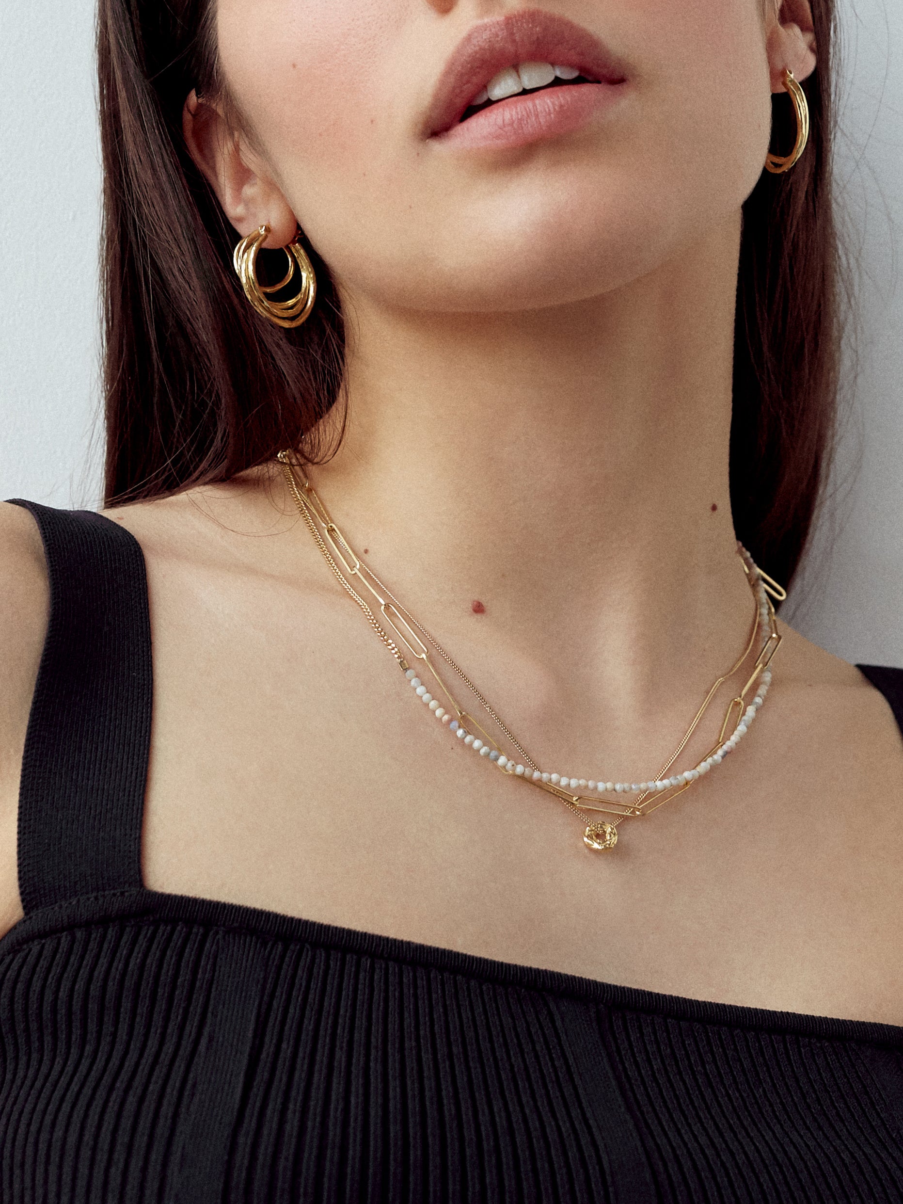 NIGHTSKY necklace⎜Goldplated⎜Opal