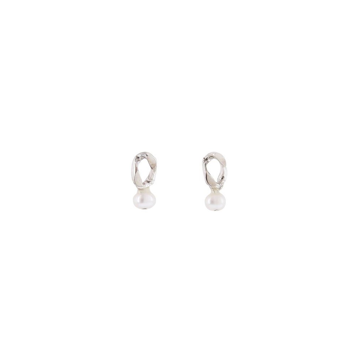 EBO1 earrings⎜Silver pearl