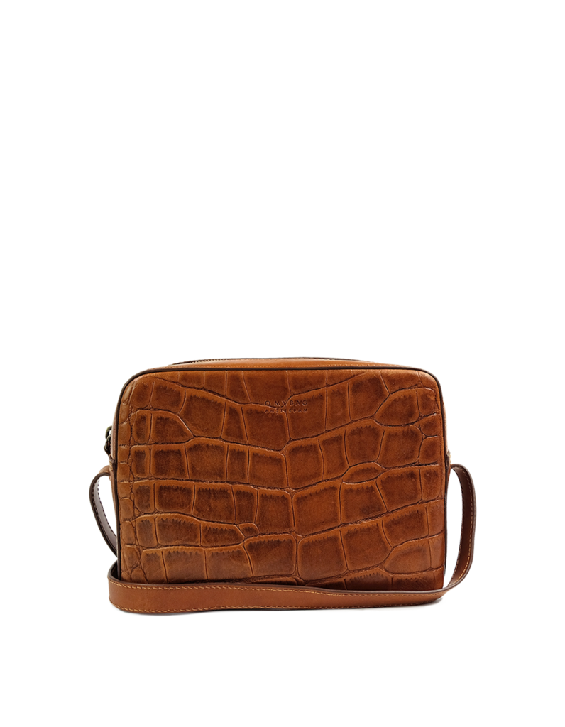 SUE bag⎜Cognac Croco