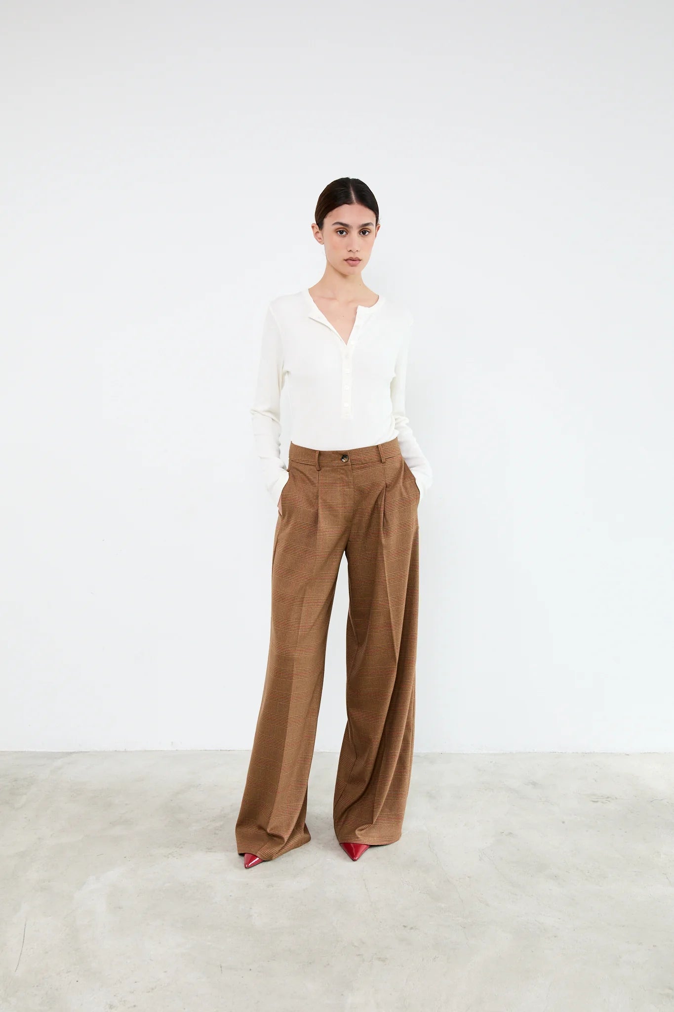 LOGAN Pants - Camel Prince of Wales