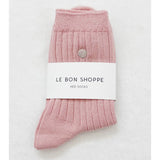 HER Socks Embroidered PINK SODA SILVER SEASHELL