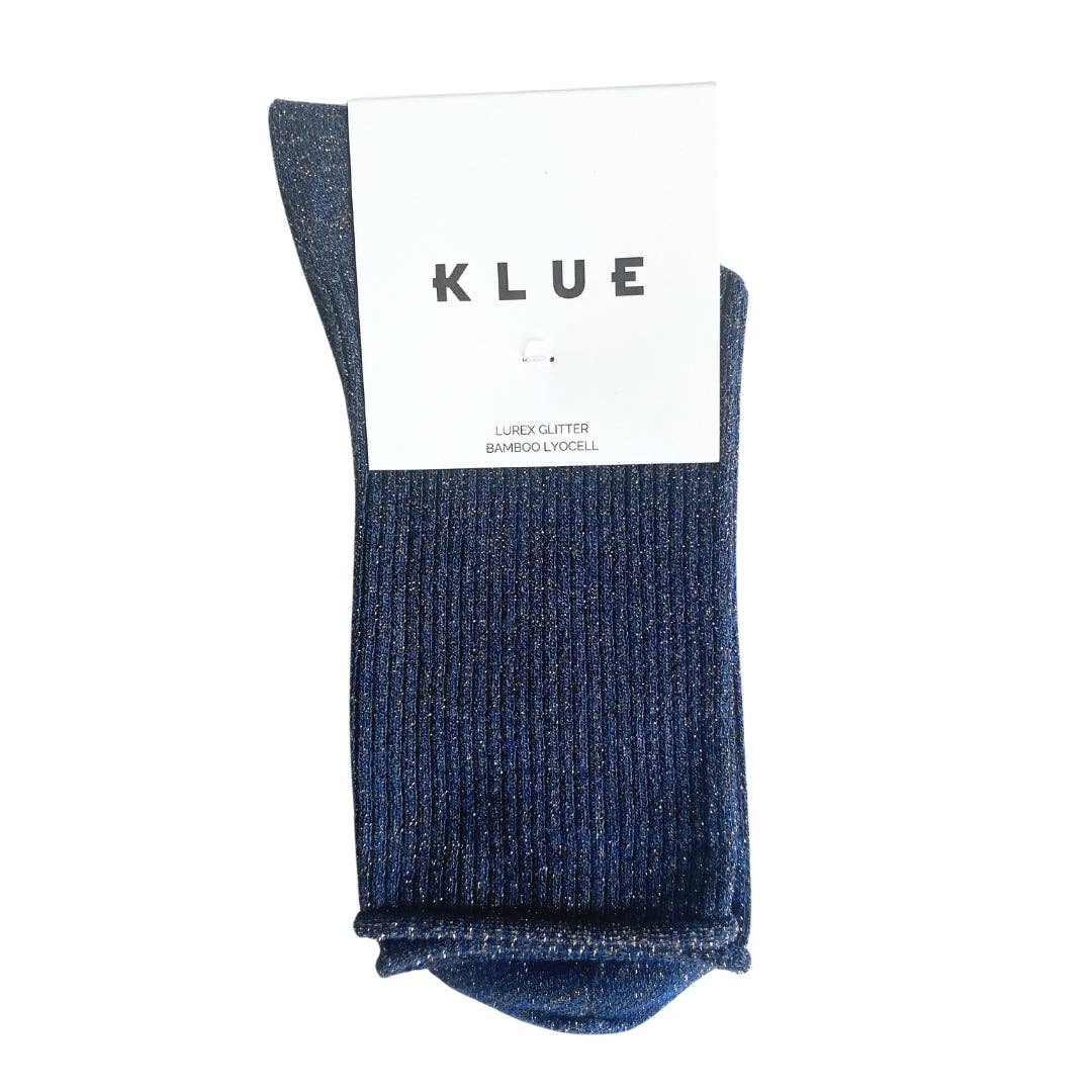 KLUE Glitter Lurex socks - Blue
