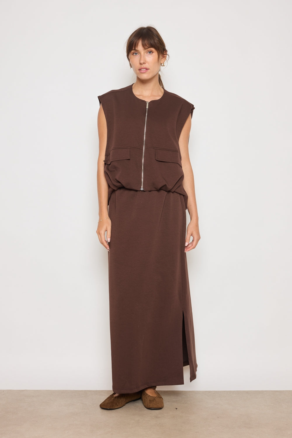 LANA Skirt Brown
