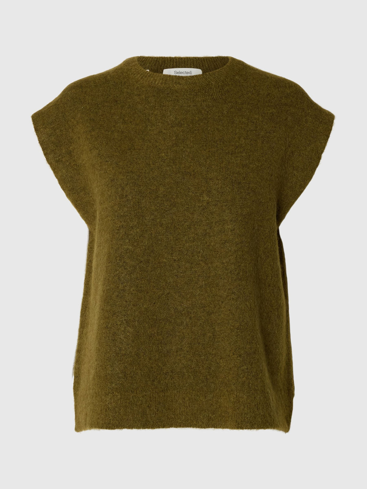 SLWLULU SL Knit Vest - Fig Green