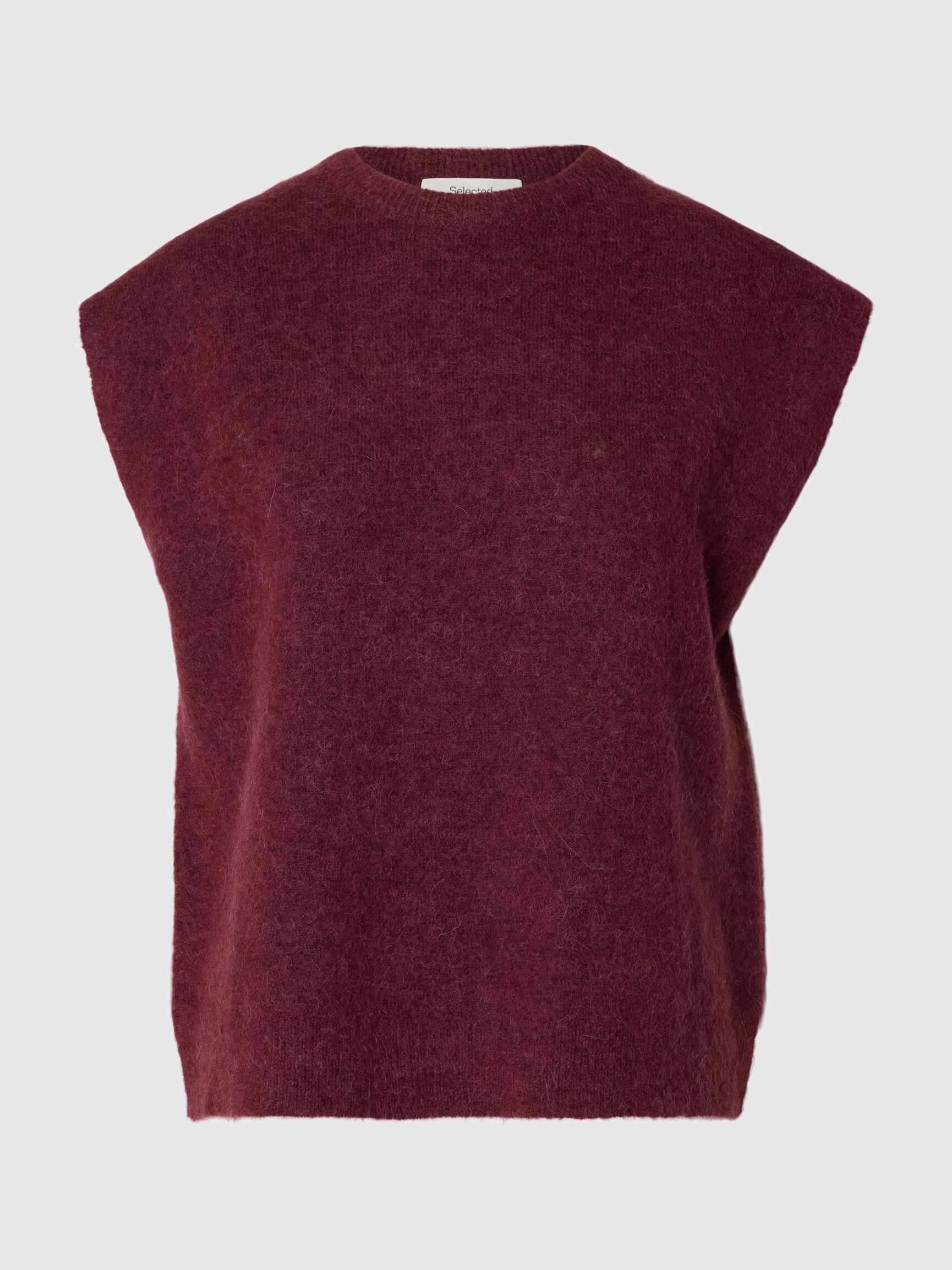 SLWLULU SL Knit Vest - Tawny Port