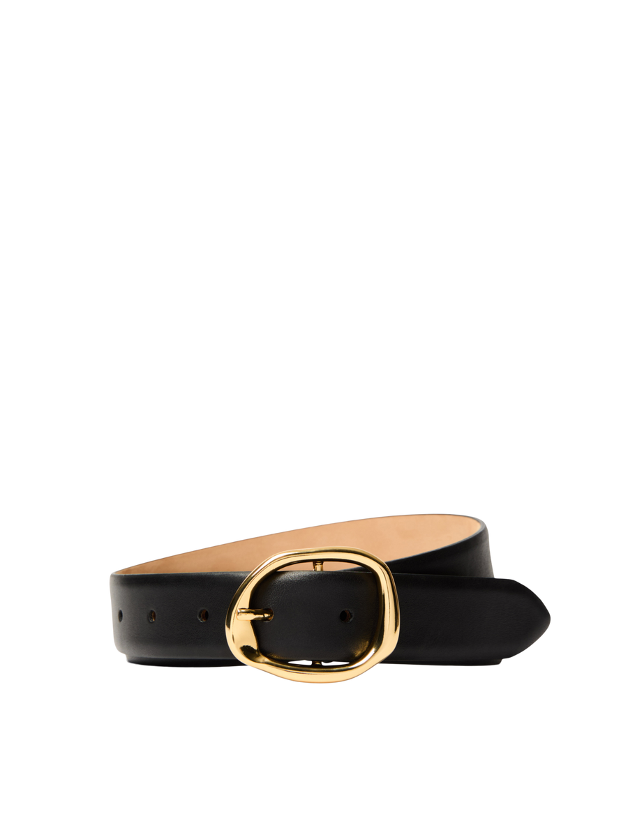 SLFFELINE Leather Belt BLACK