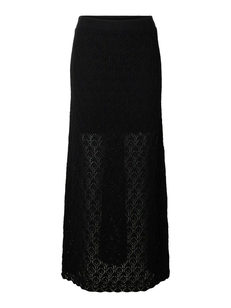 SLFNIVA HW Knit skirt Black