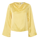 SLFSELENE LS Draped Neckline Top