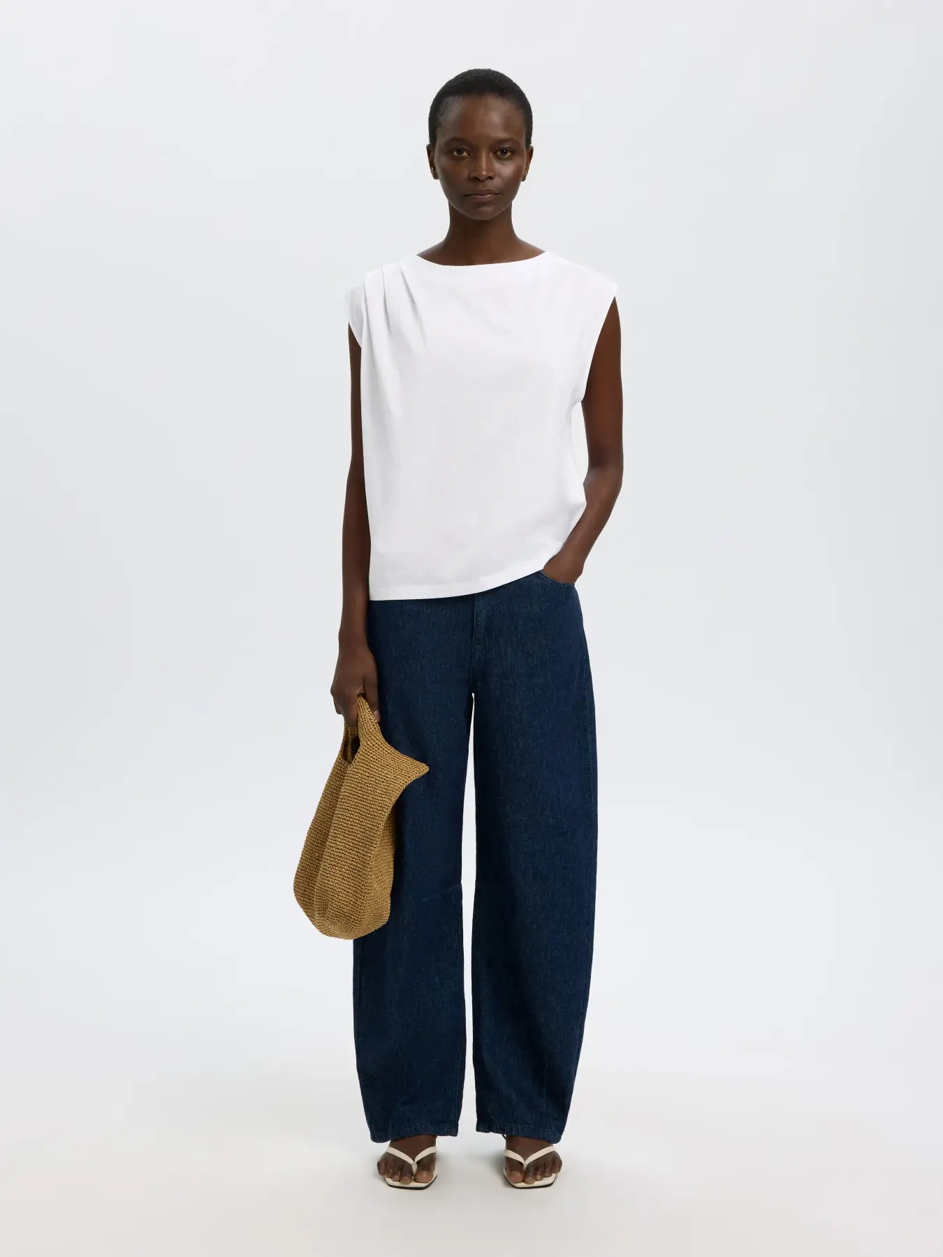 SLFCALLI SL TOP - White