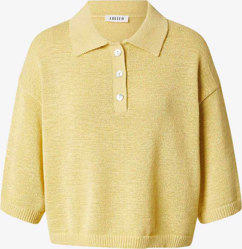 ANAYA knit polo LEMON MERINQUE