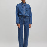 MATHILDA Denim trousers Vintage blue