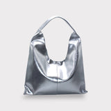 BECK Leather Tote Bag SILVER