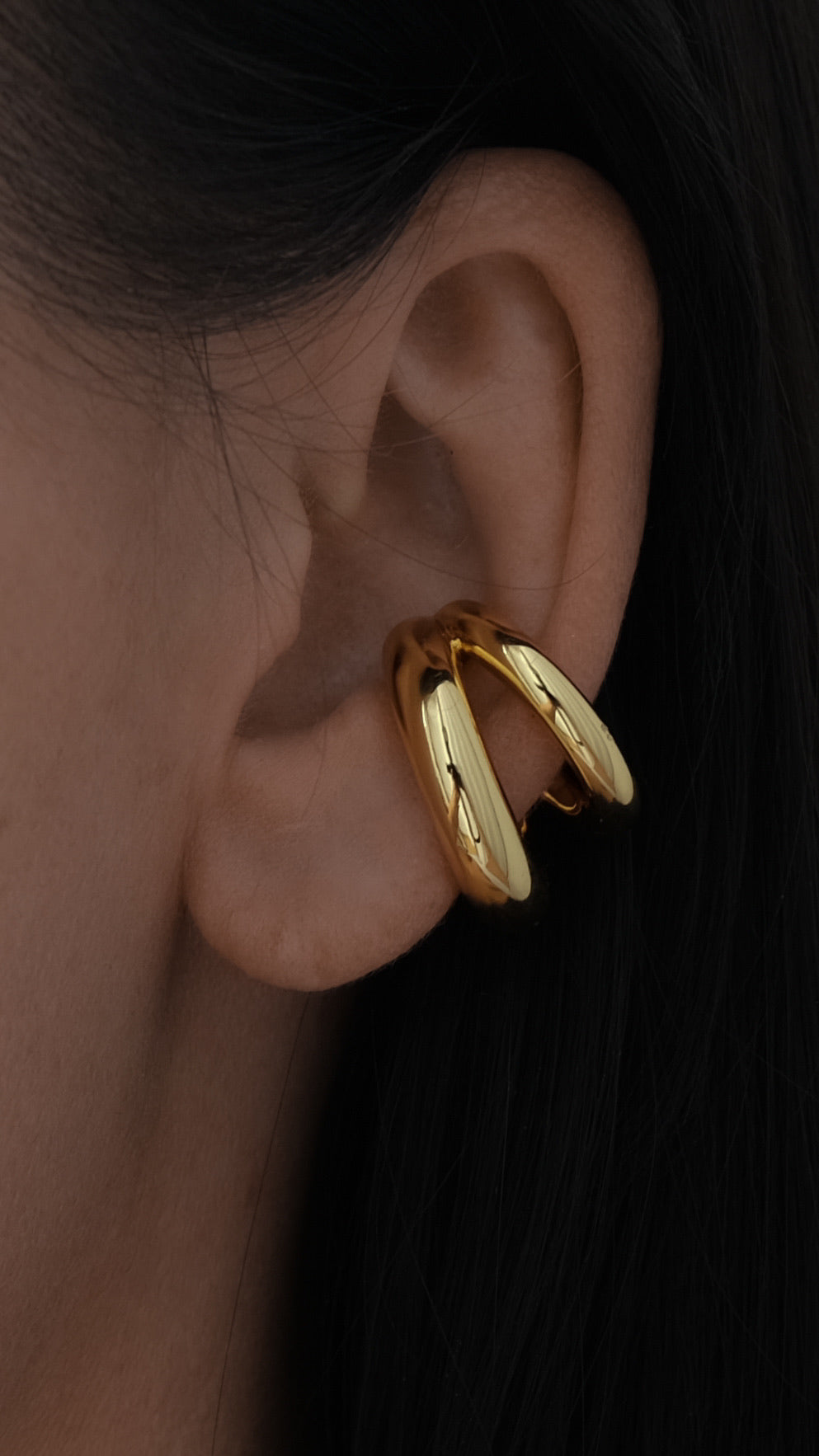 DOUBLE KOS Earcuff GOLD