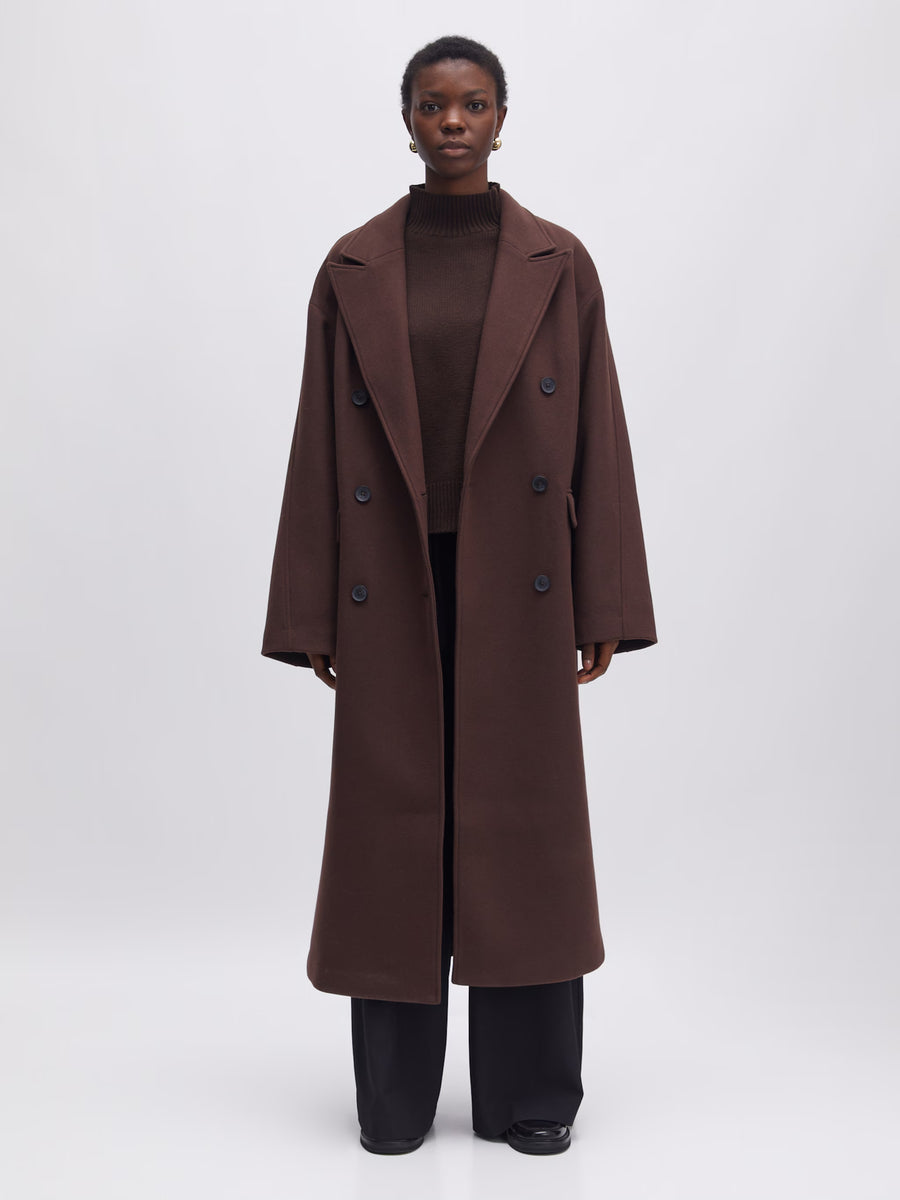 HAIMA Oversized Coat BROWN